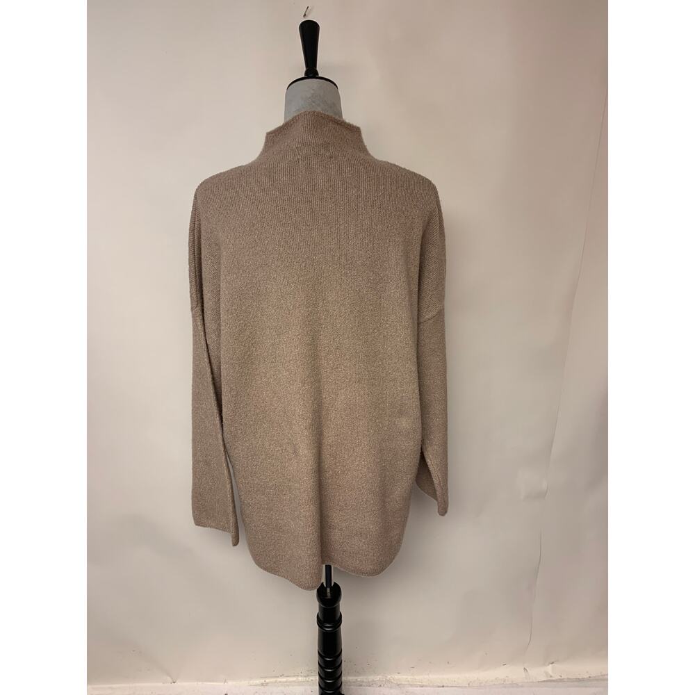 Urban Outfitters Mock Neck Sweater Rose Ash Oversized Neutral Womens SZ M - Picture 3 of 10